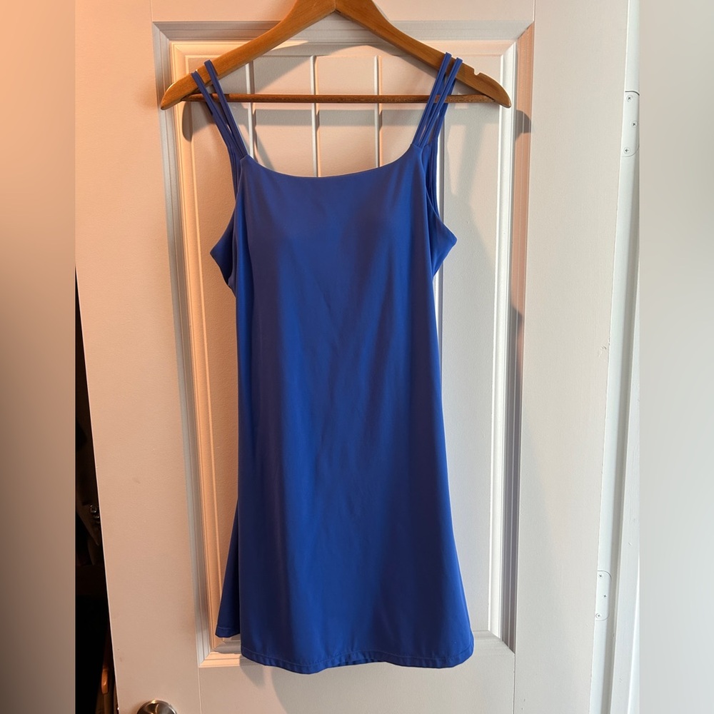 Halara Softlyzero Plush Double Strap Twisted Back 2 Piece Active Dress